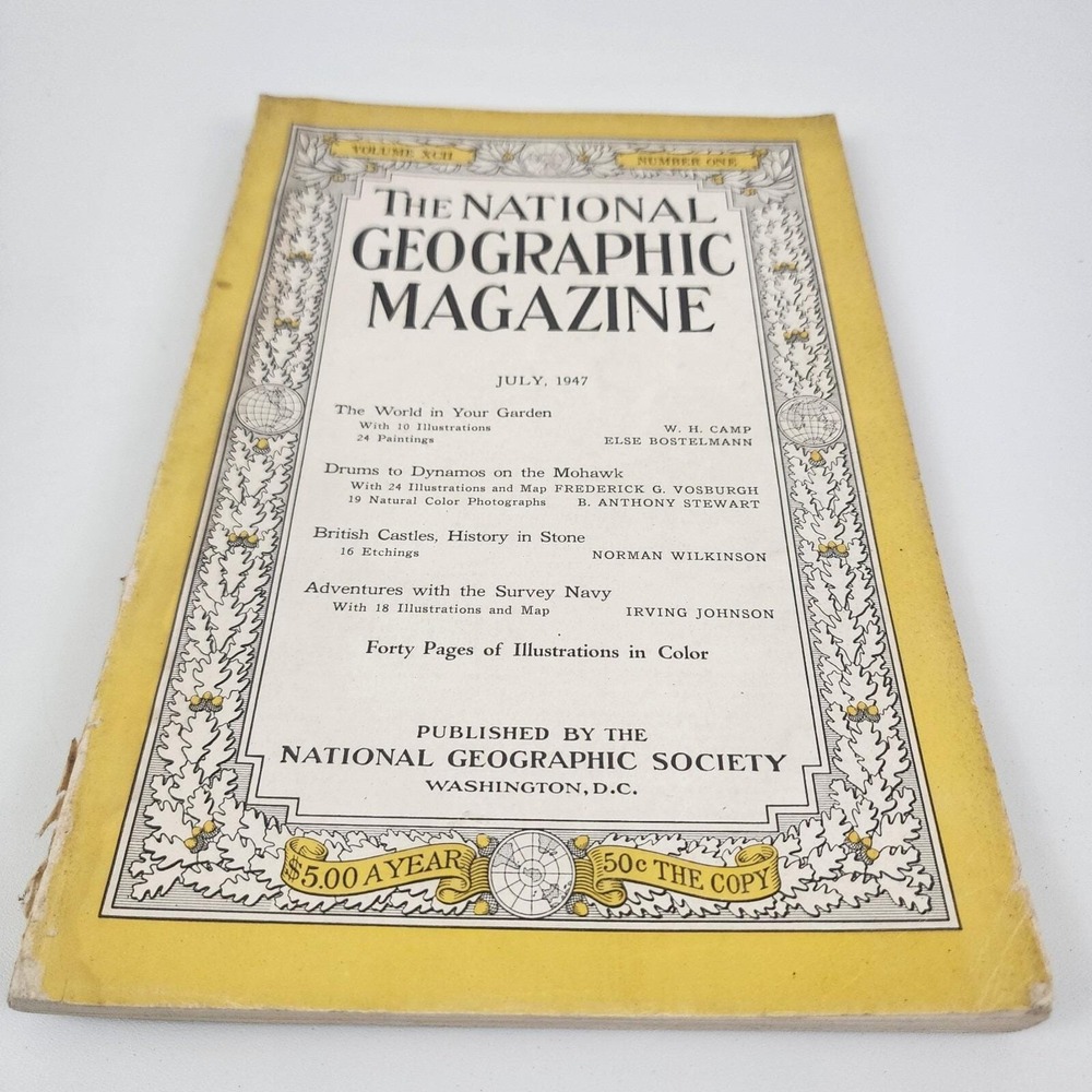 National Geographic Magazine July 1947 No Insert